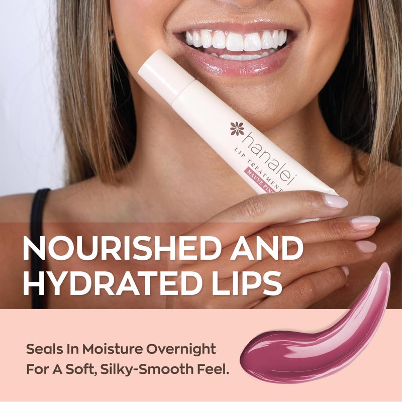 Hanalei Lip Treatment for Dry, Chapped Lips â€“ Intensive Overnight Moisturizer with Kukui Oil, Shea Butter & Grapeseed Oil â€“ Hydrating Balm for Healing Cracks â€“ Mauve Pink Tint, 15g â€“ Cruelty-Free - Image 3